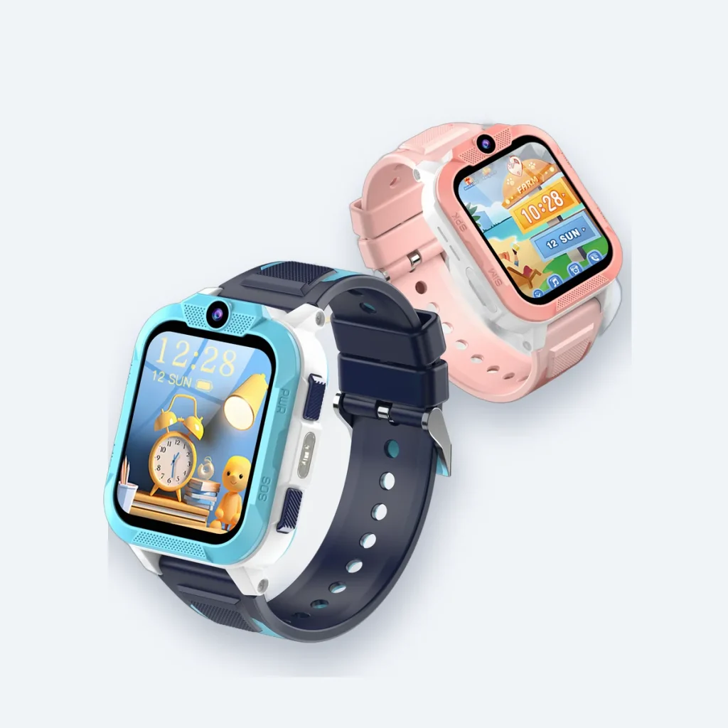 Blackview Z40 Pro kids smartwatch in blue and pink